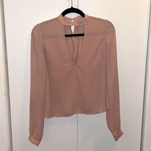 Backless Pink Blouse